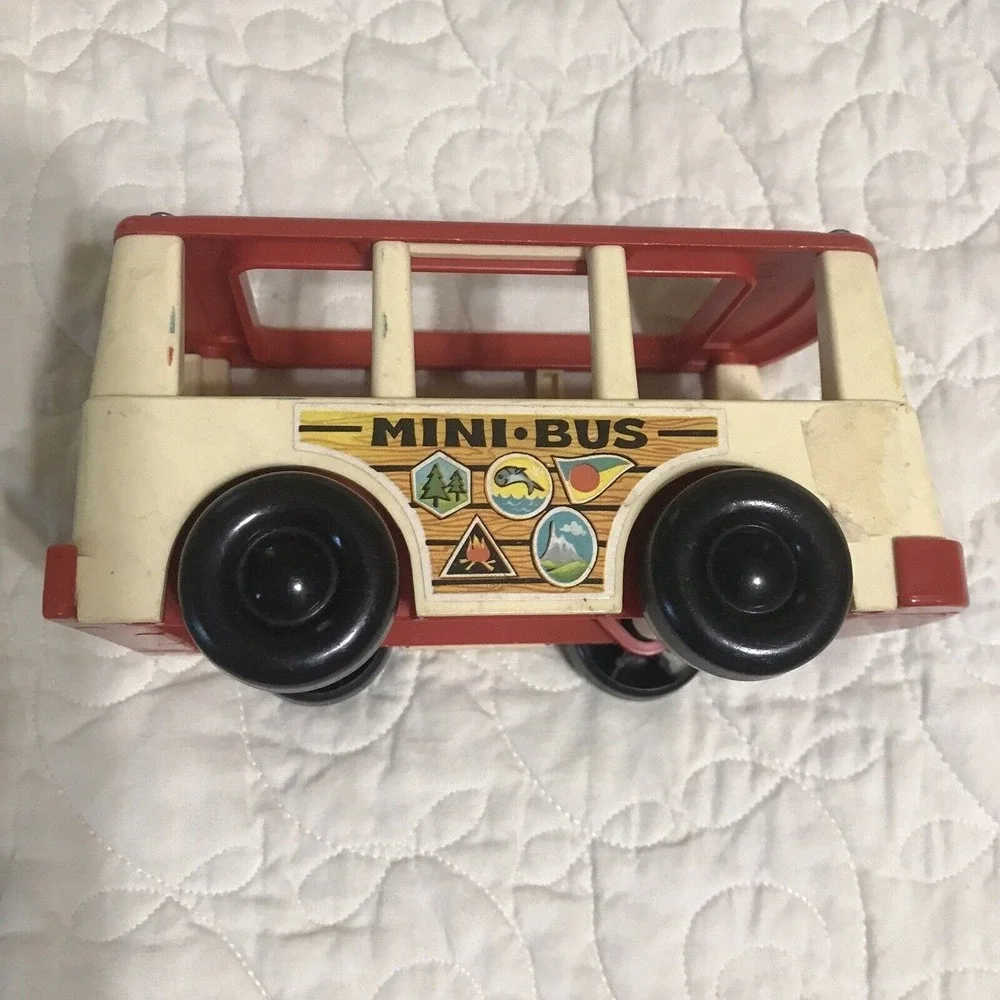 Fisher Price Little People Mini Bus Vehicle FP-141 1969